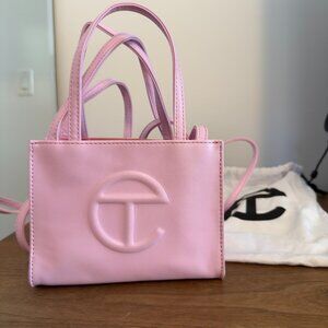 Telfar Bubblegum Pink Small Shopping Bag with Dustbag